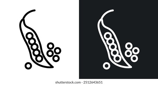 Legume outlined icon vector collection.