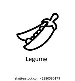 Legume  Vector   outline Icons. Simple stock illustration stock