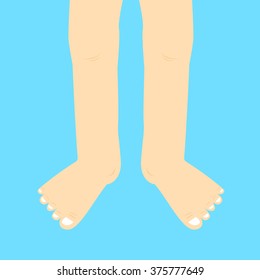 Leg.Vector Illustration.