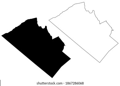 Lehigh County, Commonwealth of Pennsylvania (U.S. county, United States of America, USA, U.S., US) map vector illustration, scribble sketch Lehigh map