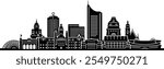 Leipzig Deutschland Sachsen City Skyline Vector