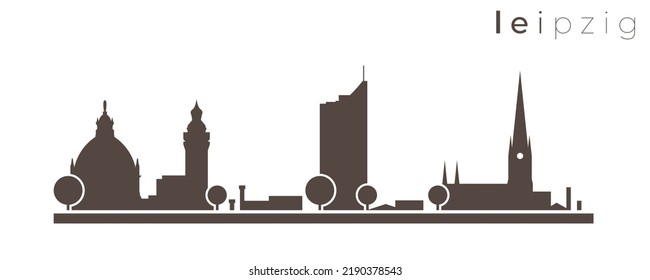 Leipzig Sencillo Monocromo Estilo Skyline