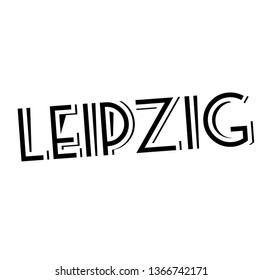 LEIPZIG stamp on white