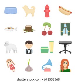 leisure, business, hobby and other web icon in cartoon style.girl, hair, shoppingicons in set collection.