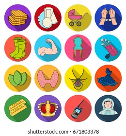 leisure, business, trade, and other web icon in flat style.astronaut, medicine, sport icons in set collection.