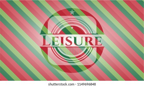 Leisure christmas badge.