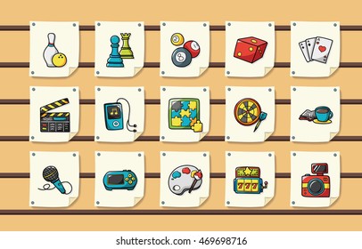 Leisure and hobby icons set,eps10