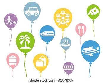 Leisure icon material set