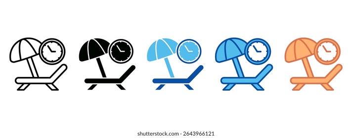 Leisure Icon Set Multiple Style Collection
