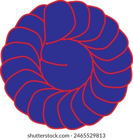 leisure, looped, glow, template, sport, winner, spinning, competition, zodiac, magician,  design, logo, star, shape, object, sign, symbol, burst, shiny, round, shine, retro, line, rotation,blue flower