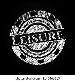 Leisure on chalkboard