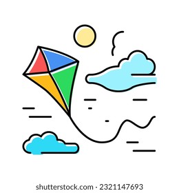 leisure summer color icon vector. leisure summer sign. isolated symbol illustration