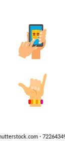 Leisure time icon set