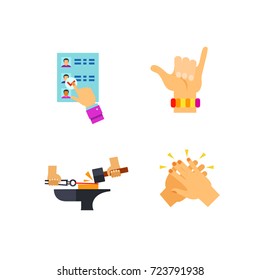 Leisure time icon set