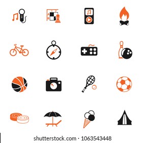 leisure vector icons for web and user interface design
