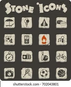 leisure vector icons for web and user interface design