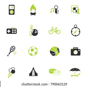 leisure vector icons for web and user interface design