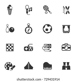 leisure vector icons for your creative ideas