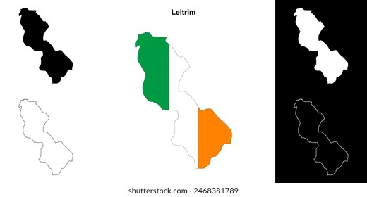 Conjunto de mapas esquemáticos del condado de Leitrim