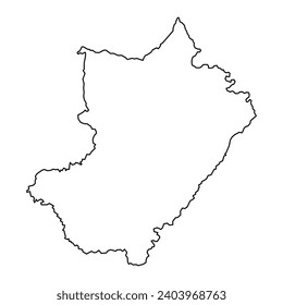 Lekoumou department map, administrative division of Republic of the Congo. Vector illustration.