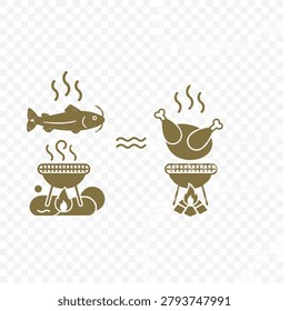 Lele Bakar Vs Ayam Concept Scene
