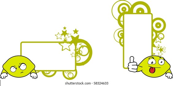 lemmon cartoon copyspace in vector format very easy to edit