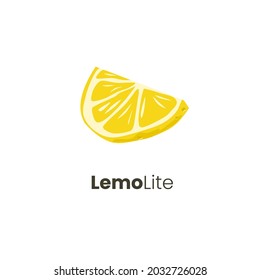 lemolite lemon, orange, or citrus logo concept design isolated