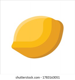Lemon 3d Realistic Vector Flat Icon Illustration