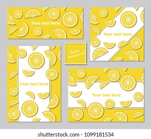 lemon A5 brochures template set