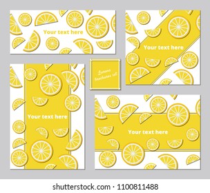 lemon A5 brochures template set