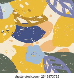Lemon Abstract grunge texture stylized pattern rapport vector