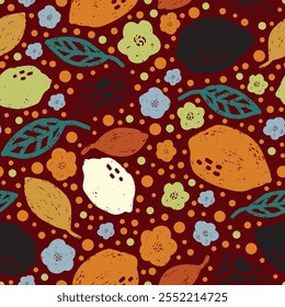 Limón Abstractas grunge textura estilizado patrón rapport Vector