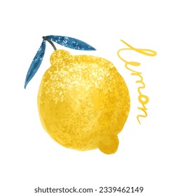 Lemon. Abstract modern set of lemon clipart on a white background. Fresh lemons print. Minimalism lemon. Poster with citrus fruits. Graphic element for fabric, textile, clothing, wrapping paper, wall