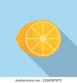Lemon allergy icon flat vector. Spring pollen. Sick disease
