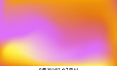 Lemon apricot lilac fon. Bright yellow violet orange mauve background. Blurred spots gradient wallpaper. Media post, mobile app screen. Advertisement mockup for cards presentation flyer wedding cover.