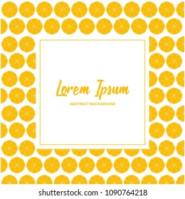 Lemon Background Banner Vector Illustration
