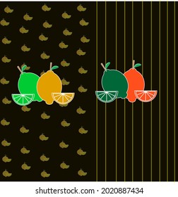 lemon background with black color combination