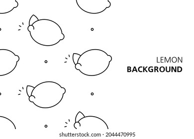 Lemon background. Icon design. Template elements. isolated on white background