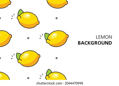 Lemon background. Icon design. Template elements. isolated on white background