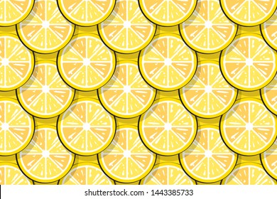Lemon background layout design ,Yellow summer poster
