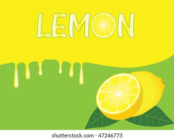 lemon background vector