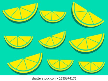lemon background with yellow color.vector eps 10