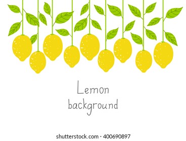 Lemon background for Your design