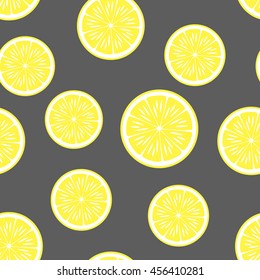 lemon background.Vector seamless pattern. Endless texture can be used for wallpaper,printing on fabric, paper, scrapbooking.