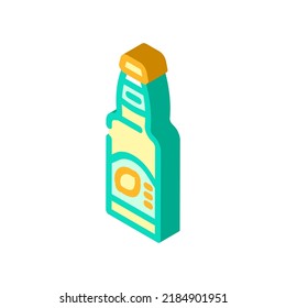 lemon beer isometric icon vector. lemon beer sign. isolated symbol illustration