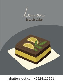  Lemon Biscuit Cake with Vanilla