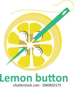 lemon button thread and neddle conceptual design