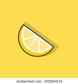 lemon cartoon simple vector design
