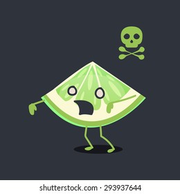 Lemon character: Zombie lemon