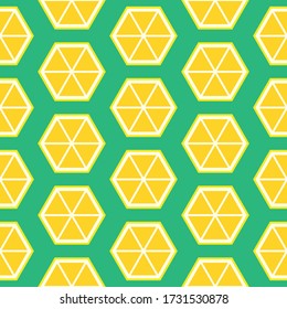 lemon citrus fresh bright beautiful colorful vector pattern